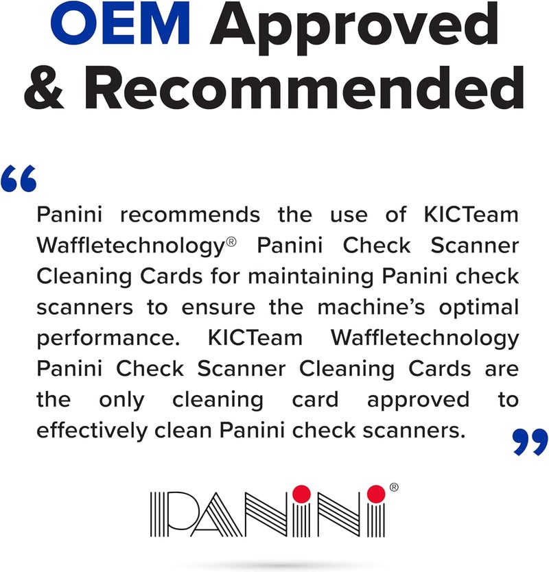 Waffletechnology Panini Check Scanner Cleaning Cards (15) - Image 5